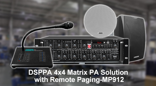 DSPPA 4x4 Matrix PA Solution avec télédétection-MP912