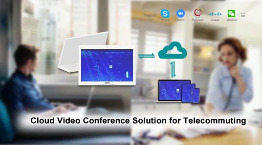 Solution de vidéoconférence cloud pour le télétravail