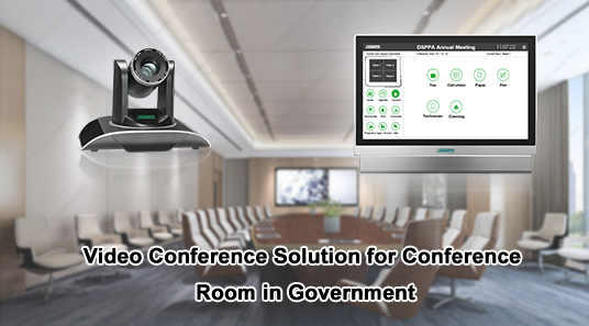 Solution de vidéoconférence pour la salle de conférence au gouvernement
