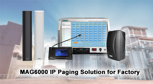 Solution de pagination MAG6000 IP pour l'usine