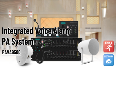 PAVA9500 Système intégré d'alarme vocale PA