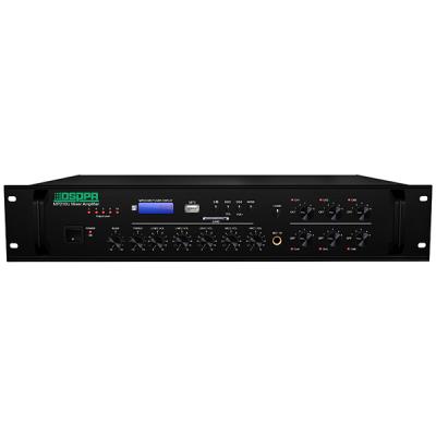 MP210U 60W-350W 6 Zones Paging et Music Mixer Amplificateur avec USB & Tuner