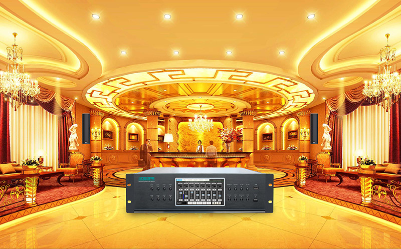 Système de matrice audio numérique MAG808 pour hôtel