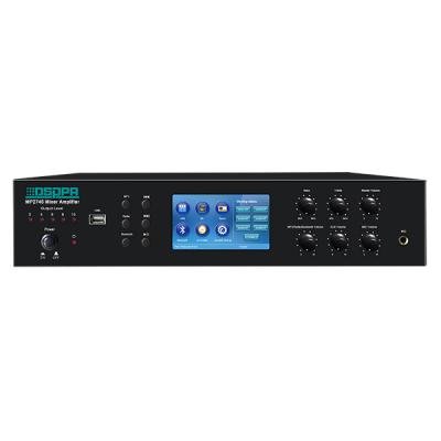Amplificateur de mélangeur MP2745 450W 6 zones avec minuterie, USB et tuner et Bluetooth