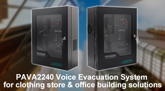 DSPPA PAVA2240 Système d'évacuation vocale pour magasin de vêtements et solutions de construction de bureaux