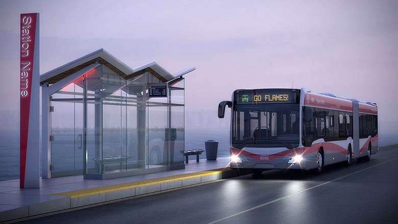 DSP9000 IP Public Address Solution for Bus Rapid Transit (BRT)