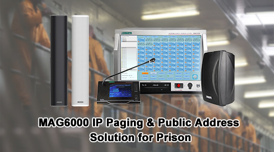 Solution de radiomessagerie IP dans la prison mag6000