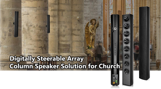 Nouvelle génération de la série DSP1500, solution de haut-parleur directionnel à réseau progressif numérique pour l'église