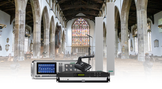Solution de système sonore professionnel pour les églises