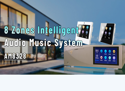 Système de musique audio intelligent AM8328 8 zones