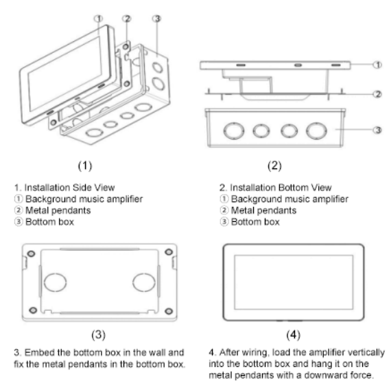 Amplificateur de musique stéréo double zone DM868 8