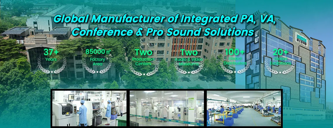 Global Manufacturer of Integrated PA VA Conference & Pro Sound Solutions - 翻译中...