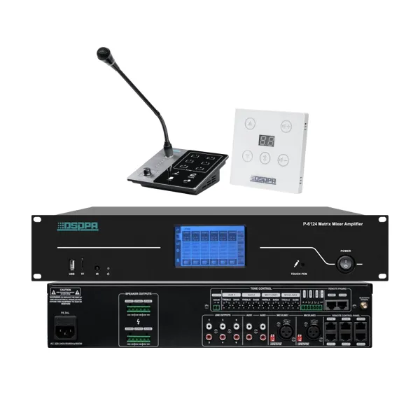 P-6112 P-6124 P-60W P-60M Multi-function Matrix PA System - 翻译中...