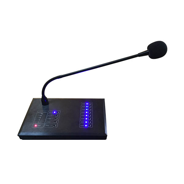 MAG808R 8 Zones à distance Paging Microphone